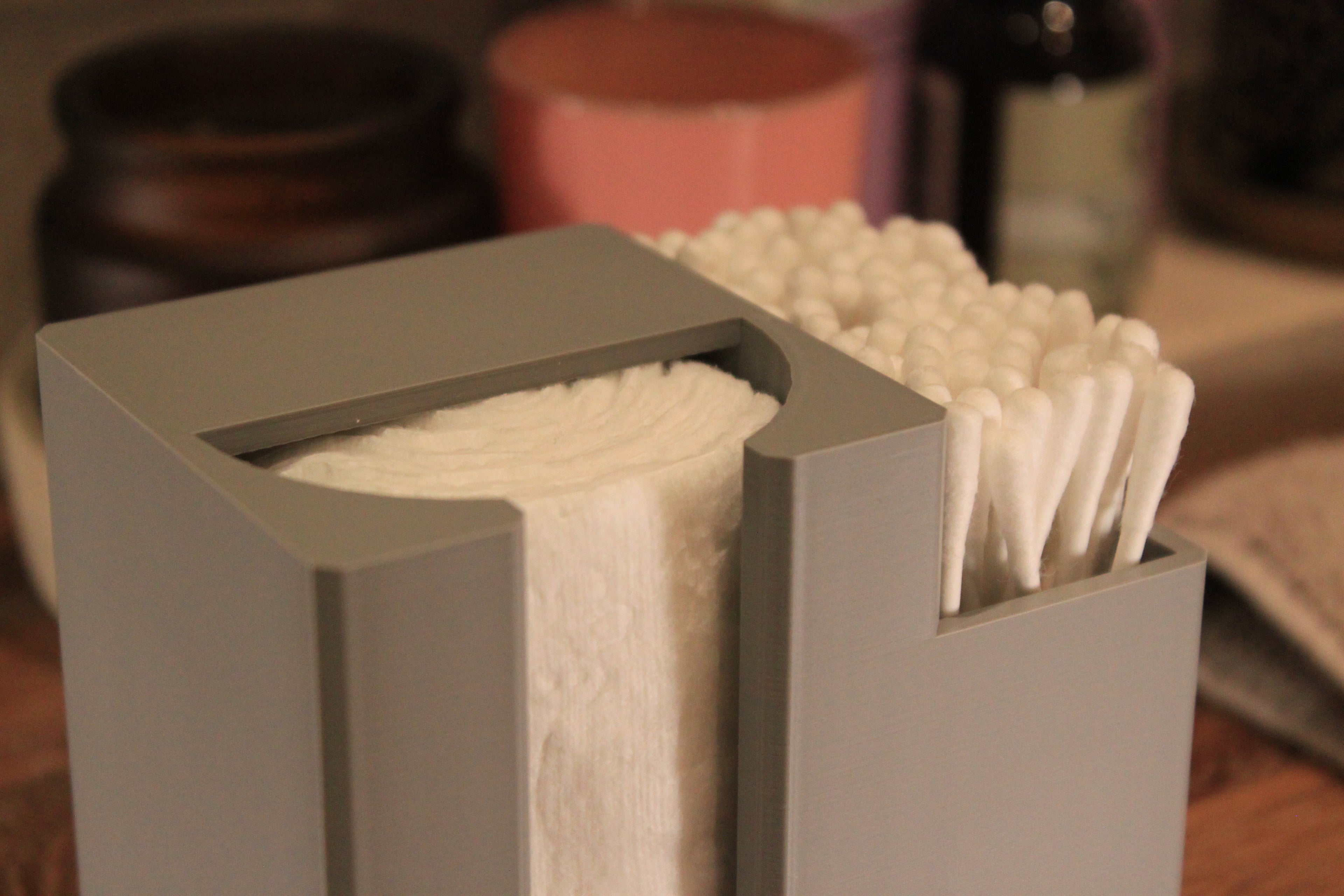 Bathroom Cotton Woolpads & Cotton Buds Holder